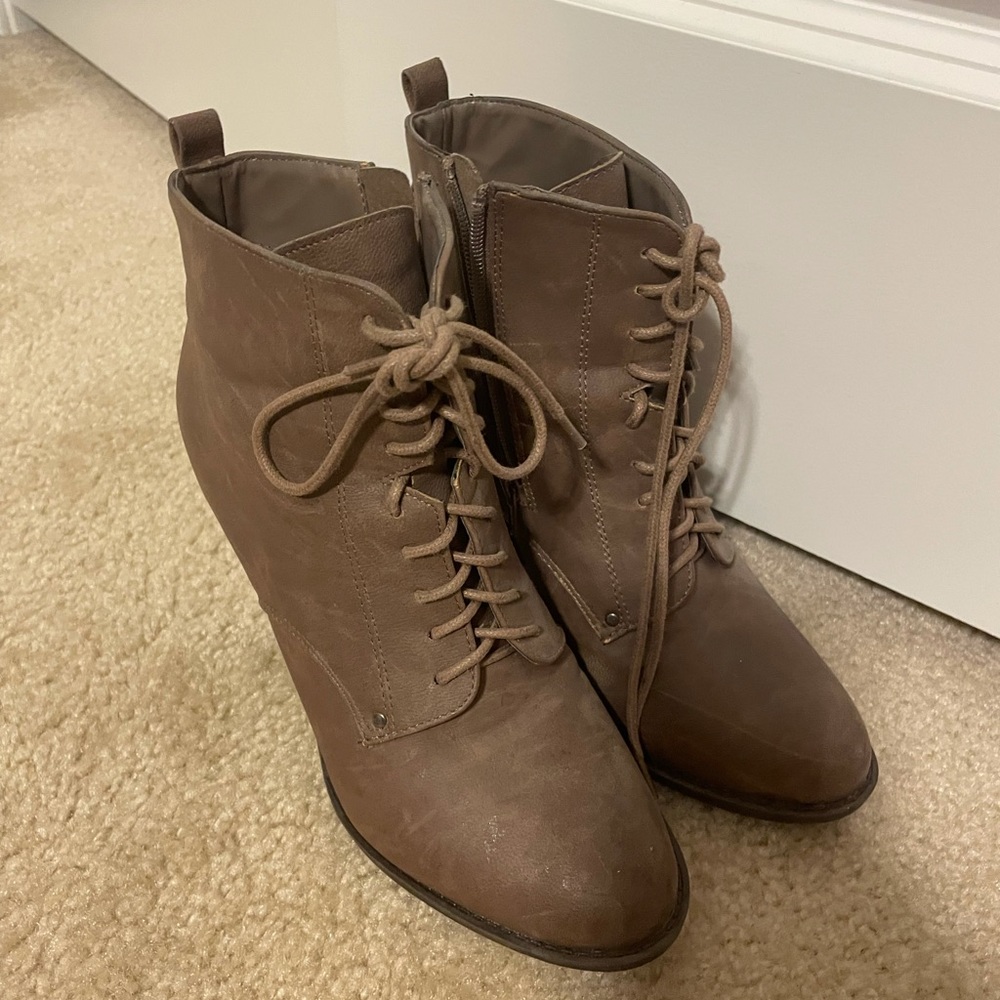 Brown booties